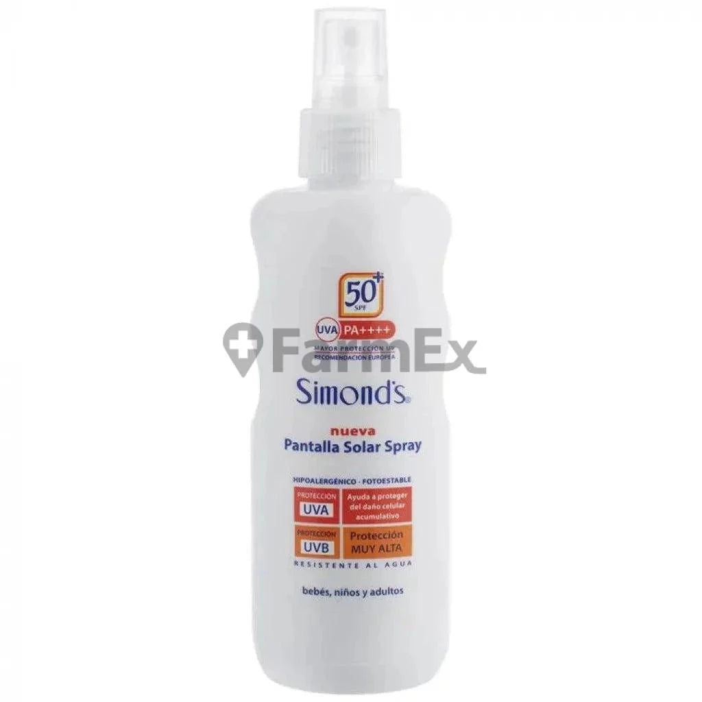 Protector Solar "Pantalla Solar Spray" Bebés, Niños y Adultos x 190 ml Simond's